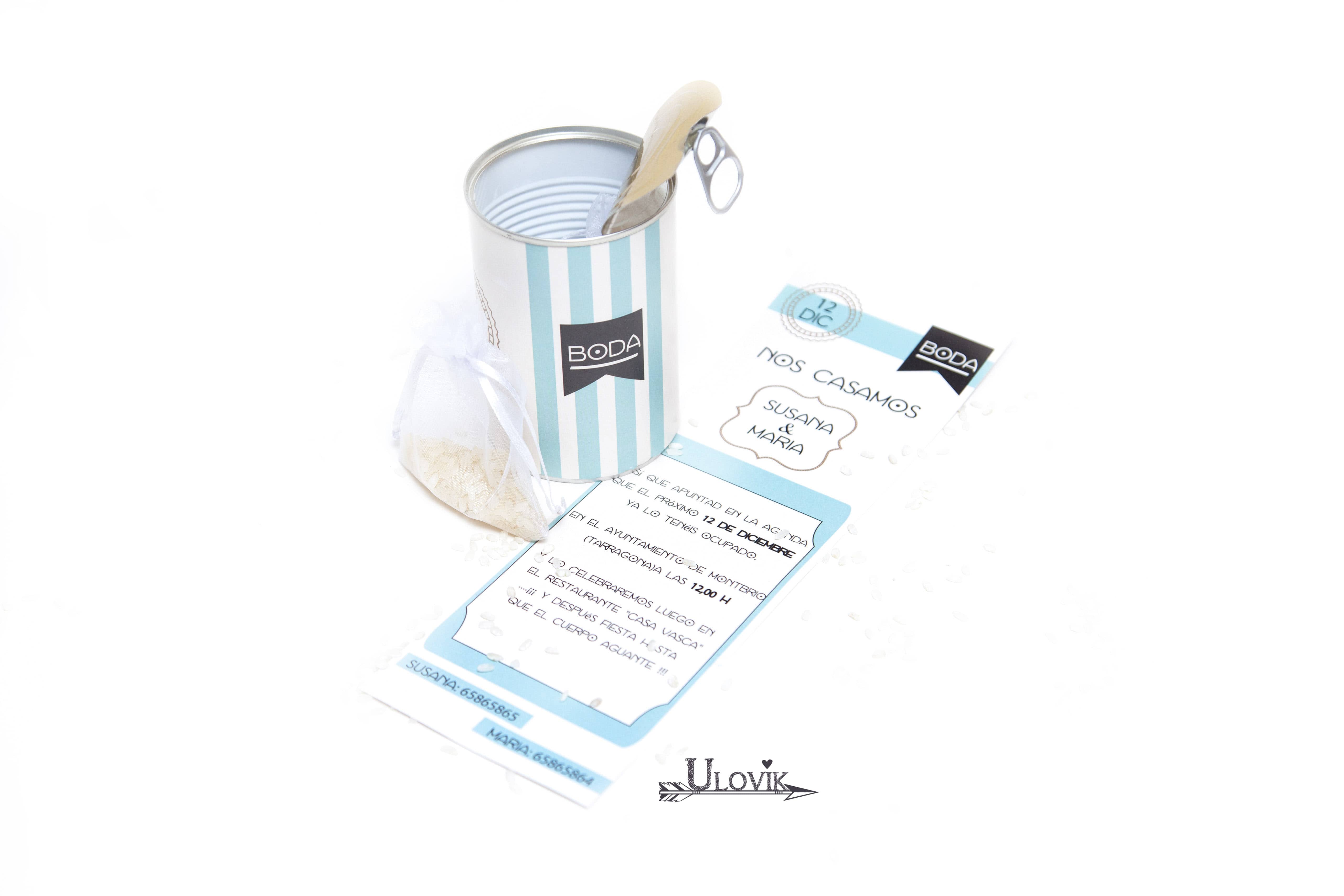 Ulovik - Venta al por mayor Tarjetas de boda - Invitacion de Boda Lata Tarjeton “Cool”0