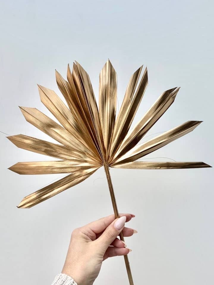 Gold sun palm leaf / palm leaves/ palm spears / cake topper / palm cake topper for wholesale by DemiVi Style