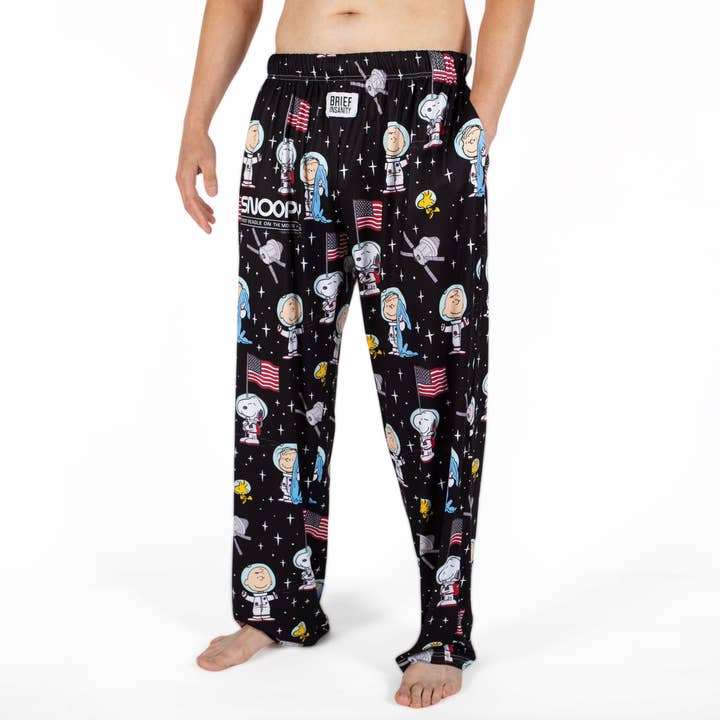 BRIEF INSANITY - Wholesale Sleepwear Bottom - Unisex - Snoopy Space Pajama Lounge Pants