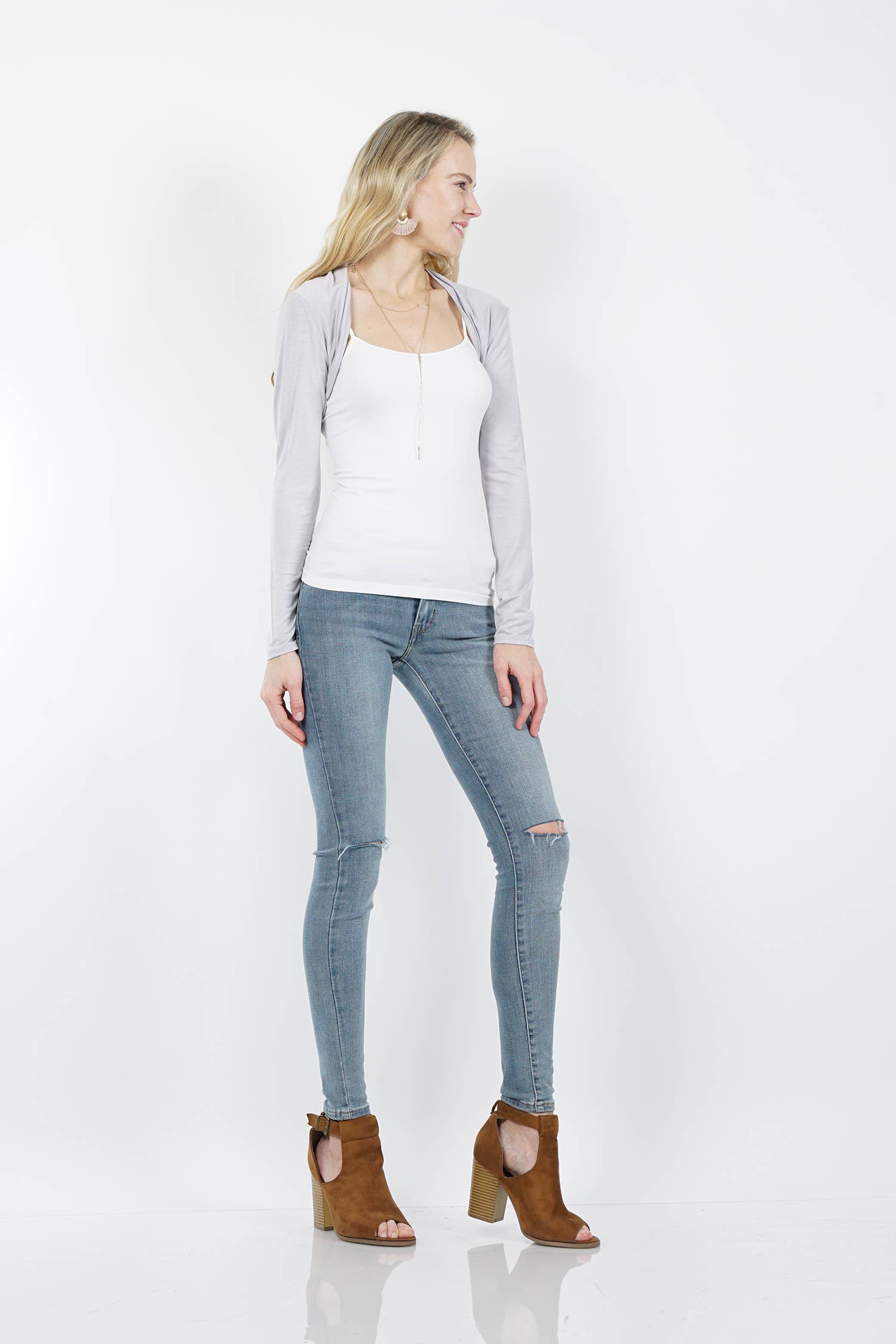 42POPS - Vendita all'ingrosso Cardigan - Donna - "...Estensione manica Bolero Cardigan1