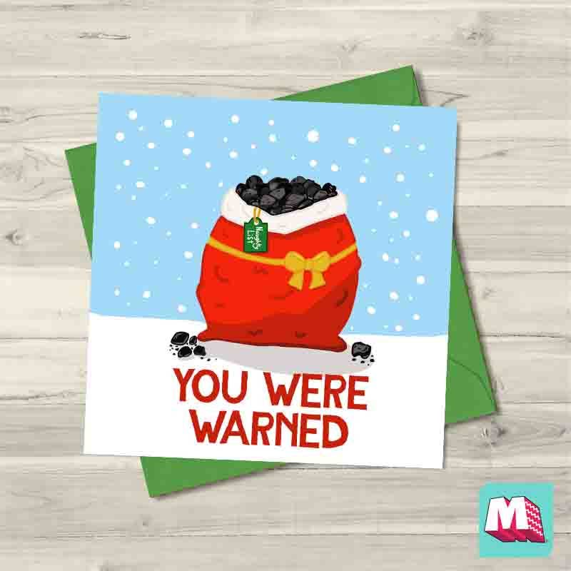 Maktus - Wholesale Christmas Card - You Were Warned0