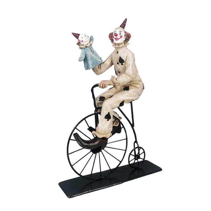 Liffy - Wholesale Decorative Figurine - Vintage Resin Circus Clown Figurine Home Decor6