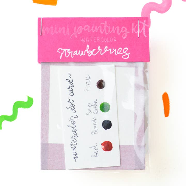 Mini kit de peinture - Fraises pour la vente par Lavender Chai Co.