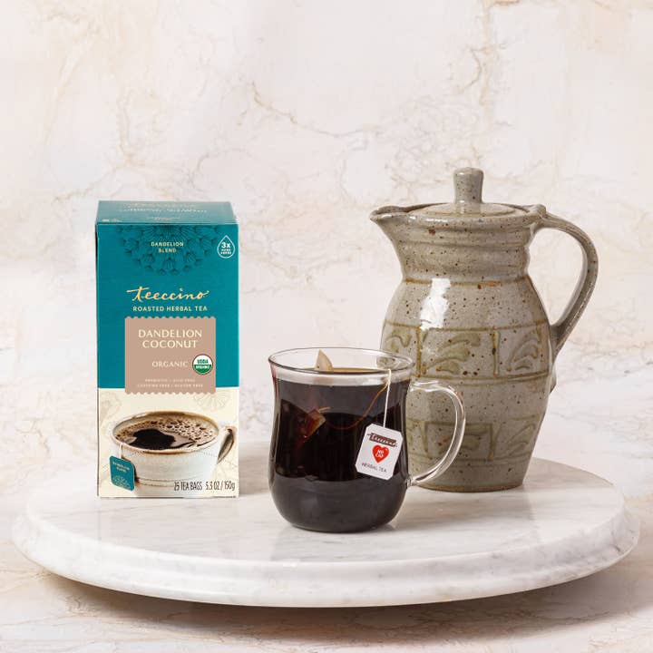 Dandelion Coconut Roasted Herbal Tea-Organic for wholesale by Teeccino