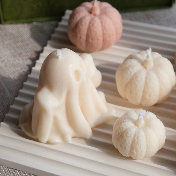 ECLAT DE L'AUBE - Wholesale Novelty Candle - Decorative soy wax candle - Textured pumpkin2