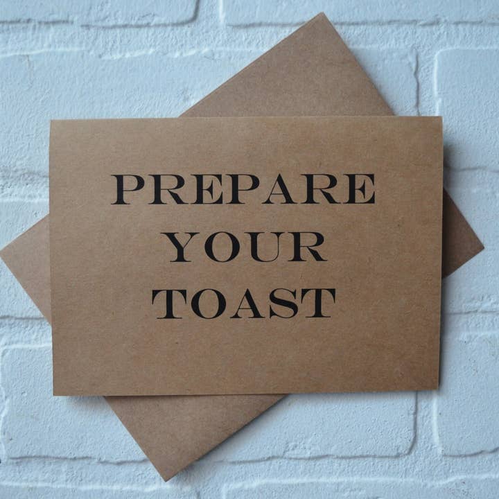 Prepare your toast | groomsmen proposal card | wedding party for wholesale by This & That Creations, INC.