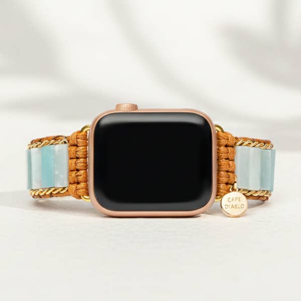 Amazonite Protection Apple Watch Strap for wholesale by Cape Diablo