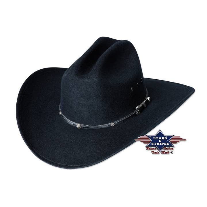 Western Fauxfelt Hat - San Antonio for wholesale by Stars & Stripes®