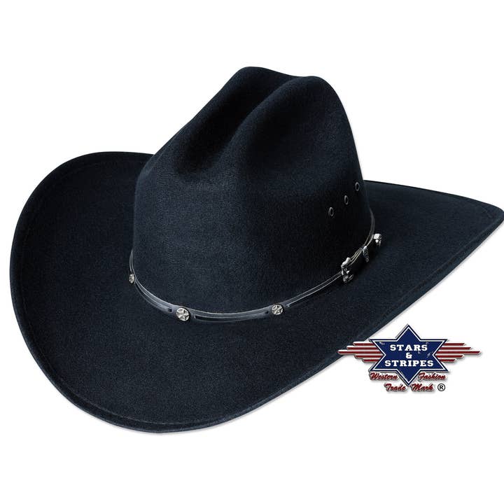 Western Fauxfelt Hat - San Antonio for wholesale by Stars & Stripes®