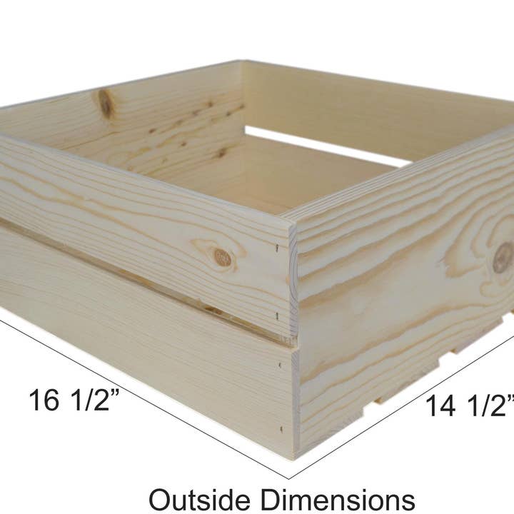 Poole & Sons Inc. - Vente Boîtes décoratives - Caisse en bois rustique 16 ″ (en vrac)2