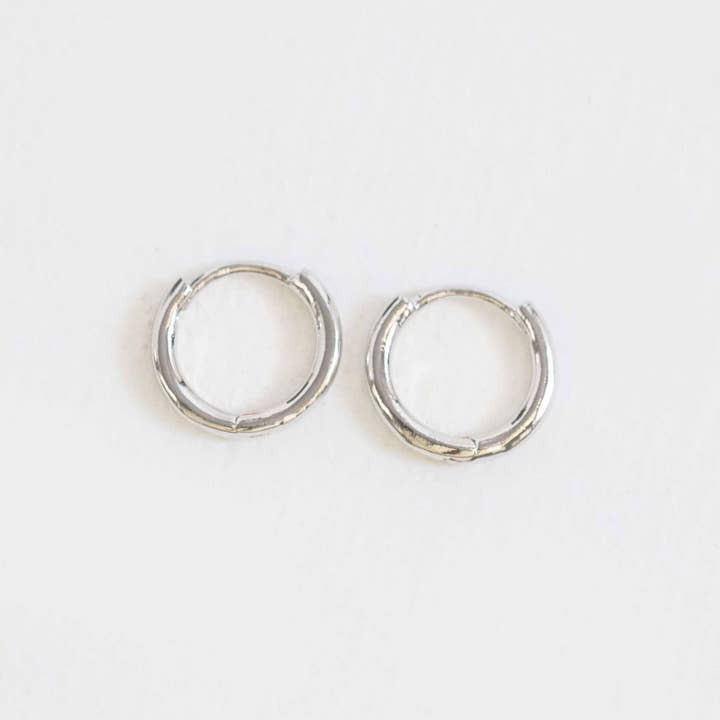 Lovoda - Wholesale Huggie Earrings - Ultra Mini Huggie Hoop Earrings | Silver2