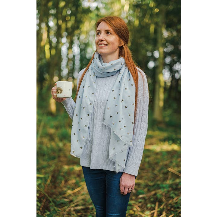 Wrendale Designs - Wholesale Scarf - Women's - English Designed Women's Bee Pattern Scarf