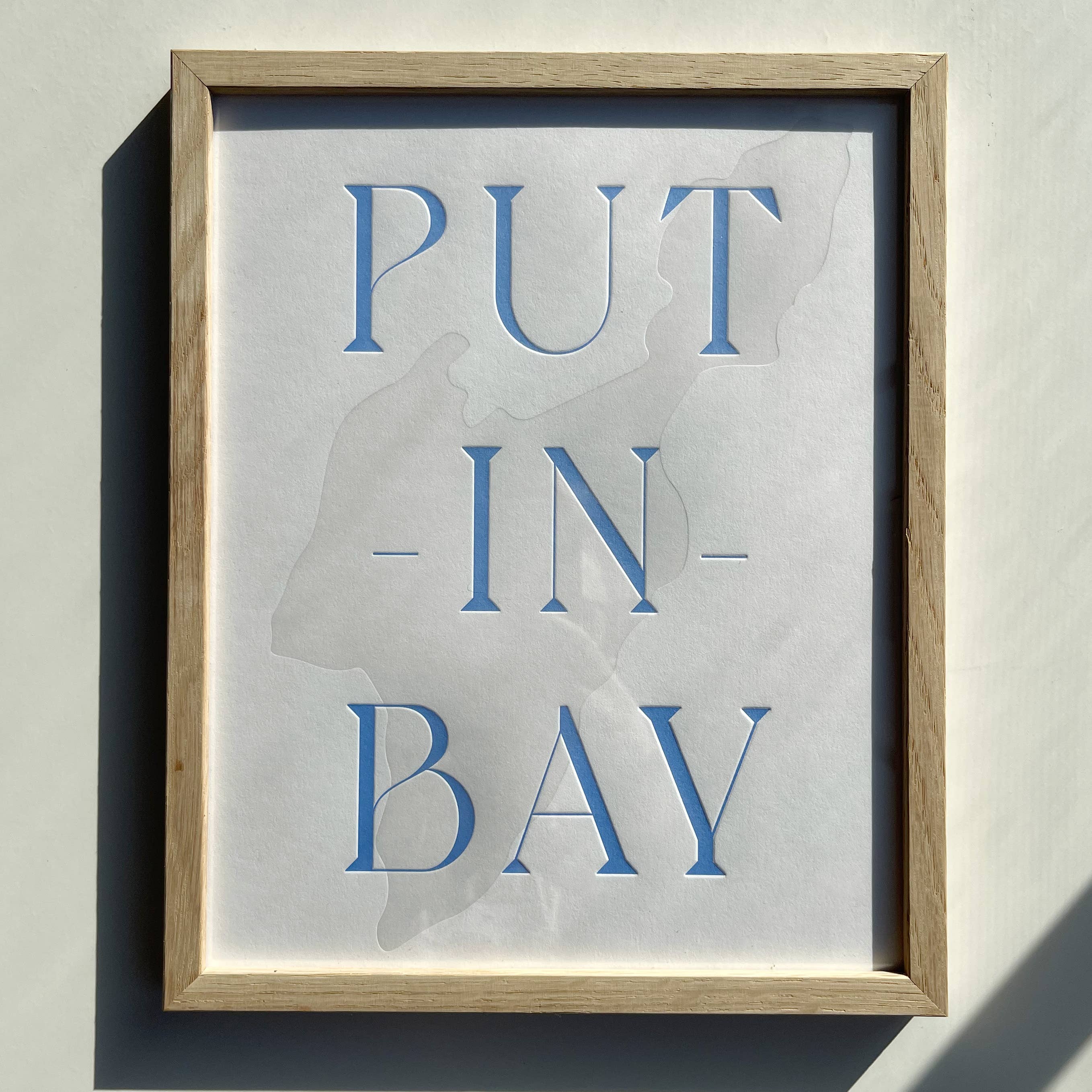 Made By Victoria Laine - Wholesale Art Print - Put-in-Bay 2-Color Letterpress Print1