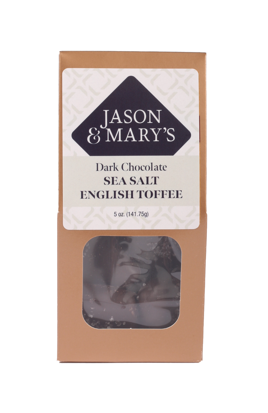 Coblentz Chocolate Company - Wholesale Toffee - Dark English Toffee With Sea Salt Gable Box2