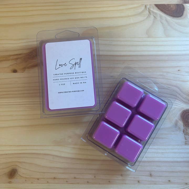 Love Spell - Soy Wax Melt - 2.5oz for wholesale by Created Purpose Boutique