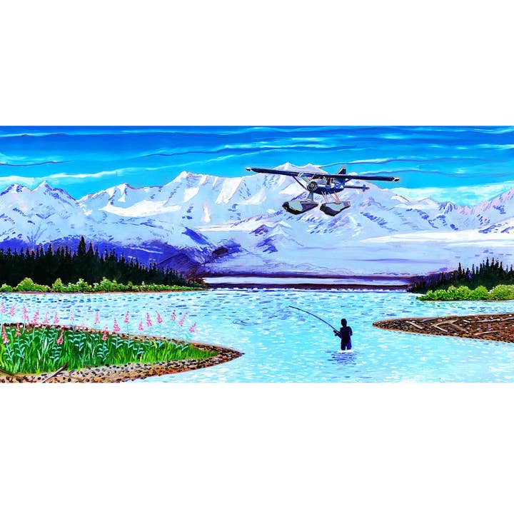 Catch & Release Print, Fishing in Alaska for wholesale by Real Art Is Better