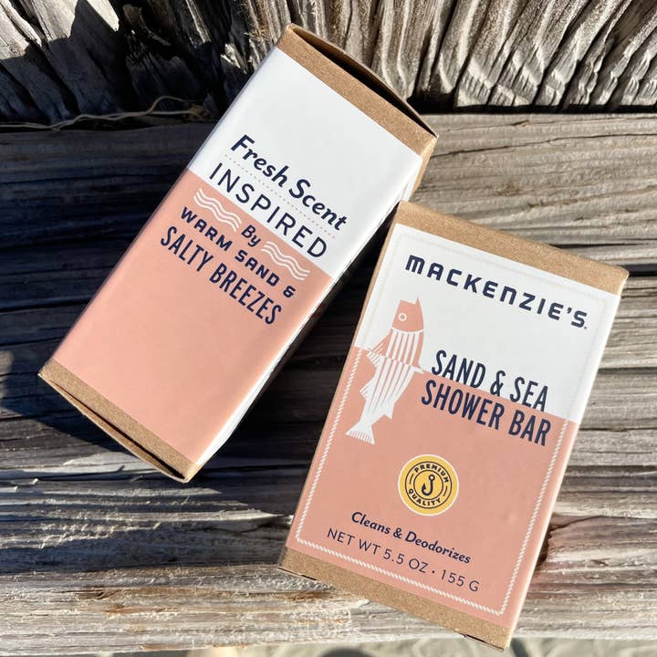 MacKenzie's Fisherman - Wholesale Bar Soap - Sand & Sea Shower Bar- 5.5 oz (12 qty)