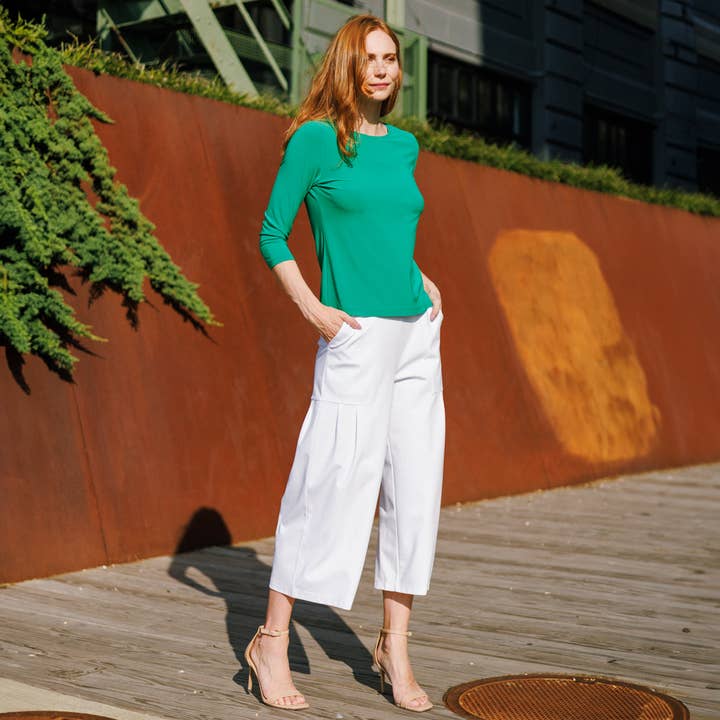 Clara Sunwoo - Wholesale Knit Top - Women's - T725 - Reversible Back Tie Top