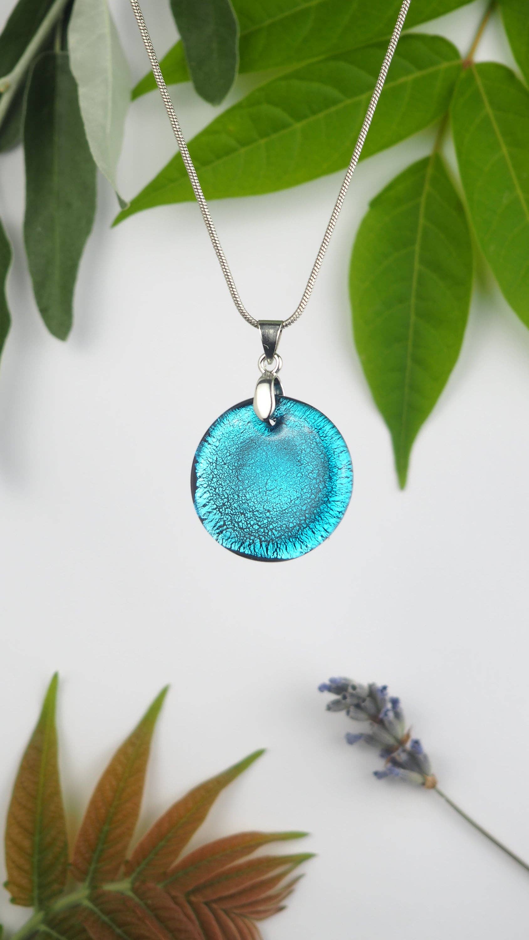 Drusilya Glass Art - Wholesale Pendant/Charm Necklace - Antares Necklace Handmade Murano Glass Jewelry Lampworking0