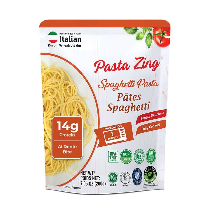 Pasta Zing Spaghetti Pasta - 7.05oz for wholesale by Regal Kitchen Foods
