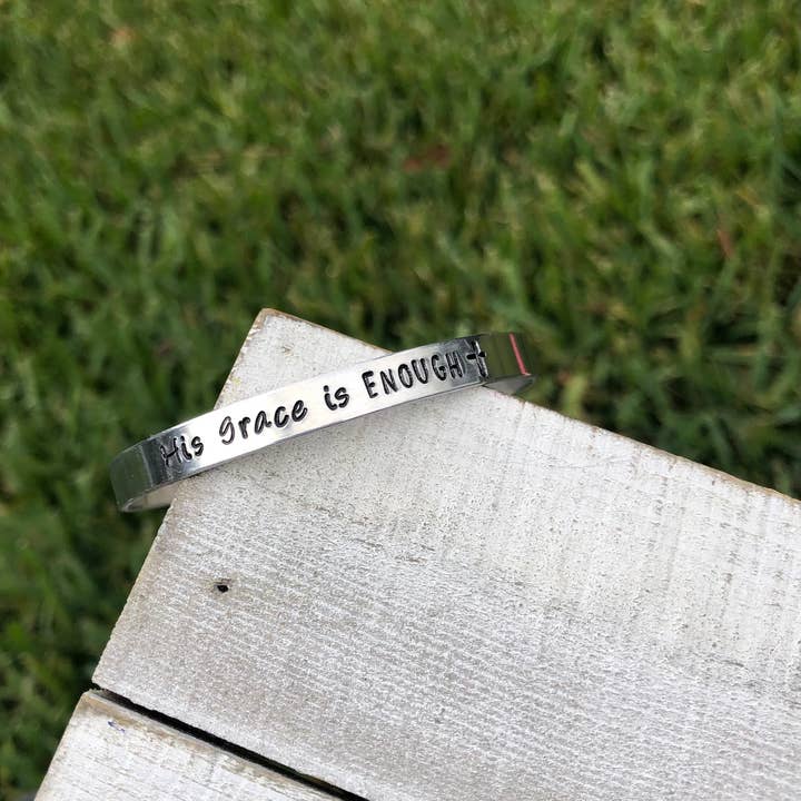 The Imprint Duo - Wholesale Cuff Bracelet - “His Grace” Thin Cuff Bracelet1