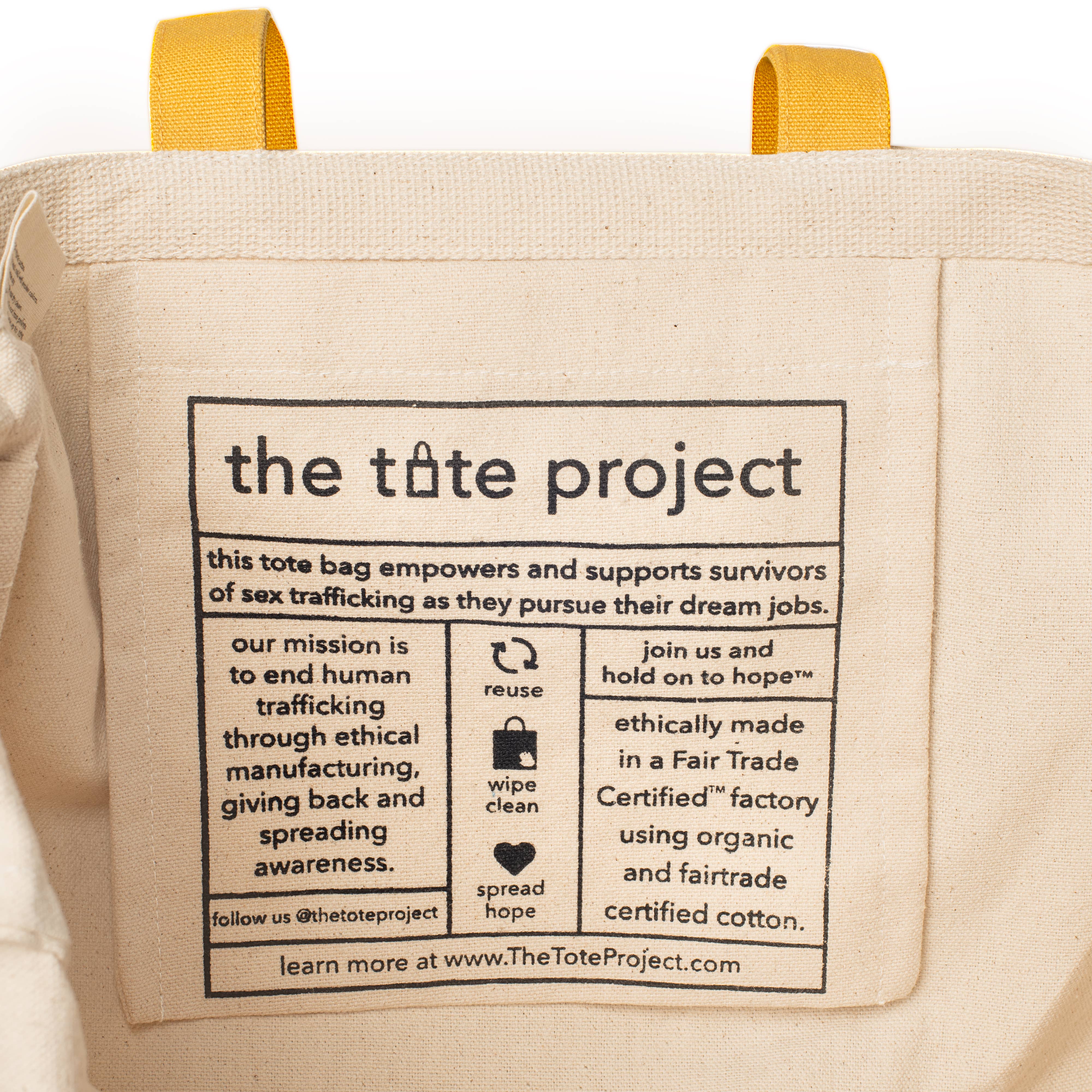 The Tote Project - Wholesale Tote Bag - Women's - Protect. Love. Nurture. Tote5