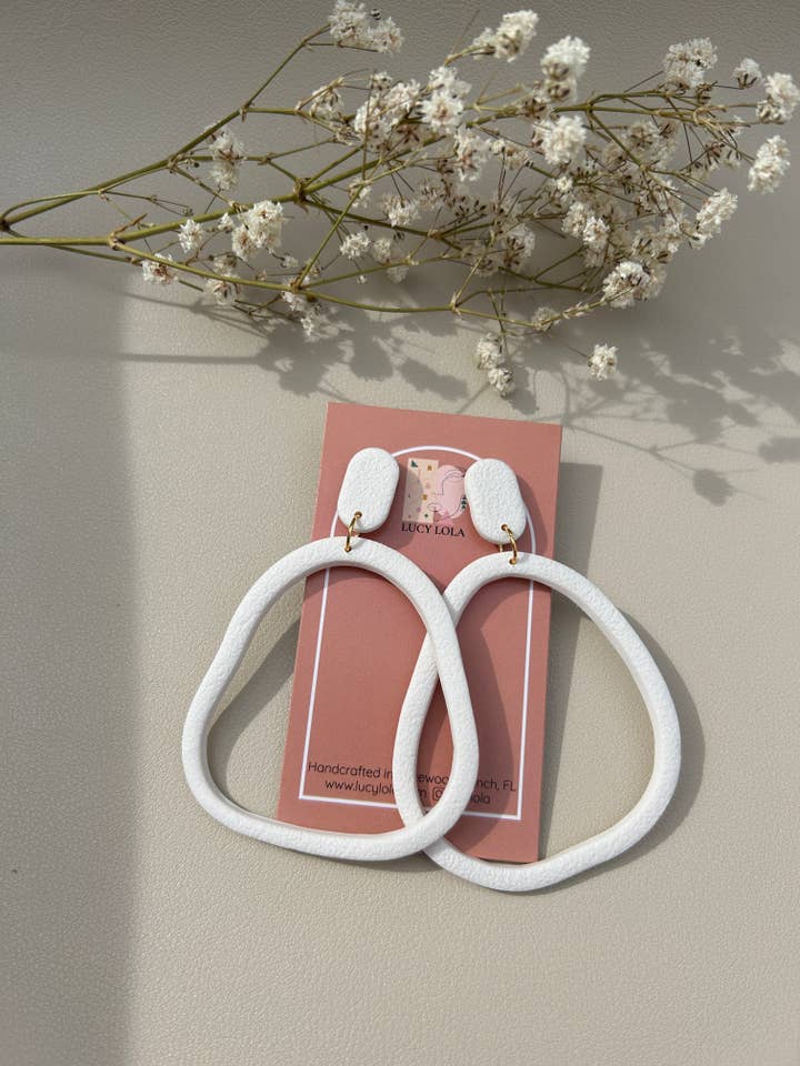 Abstract Hoops - Large - White for wholesale by lucylola