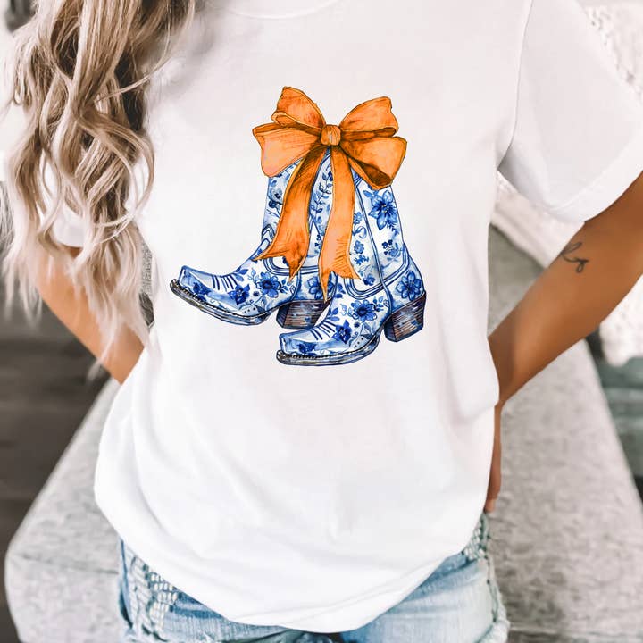 Auburn Cowboy Støvler Skjorte for engroshandel hos Pocketful of Prints