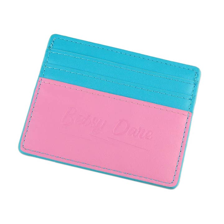 Betsy Dare - Wholesale Card Holder - Women's - Lightning Bolt Card Wallet in Trans Pride1