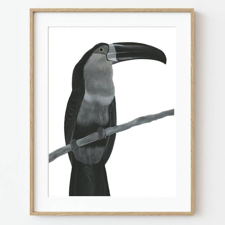 Toucan acrylverf, Afrikaanse dierenkunst voor wholesale door Reflections by Megan