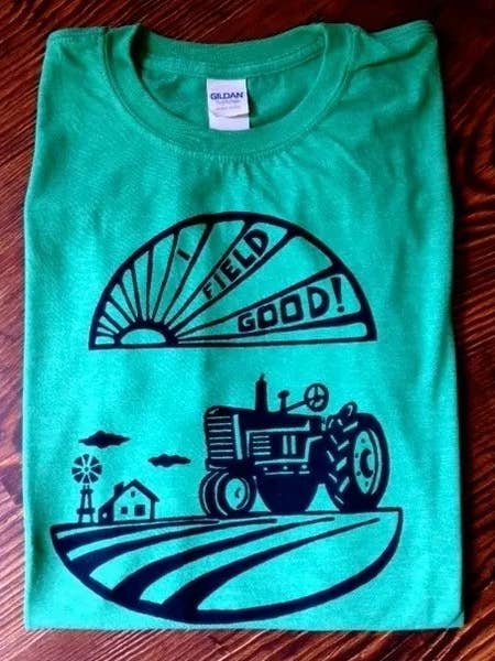 I Field Good - White for wholesale by Taproot Tees