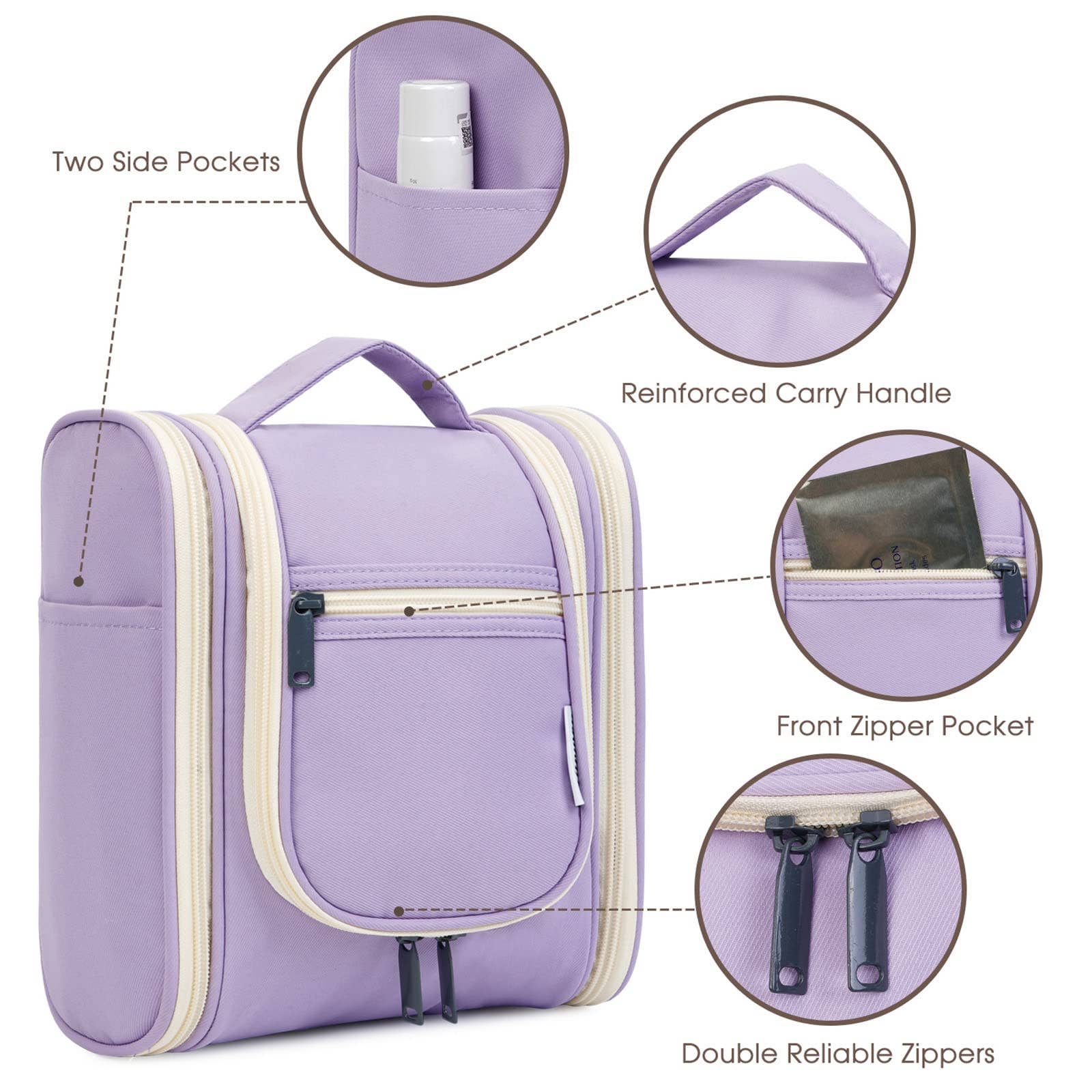 NARWEY INC - Wholesale Toiletry Bag - Women's - Large Hanging Toiletry Bag With Hook Cosmetics Organizer107