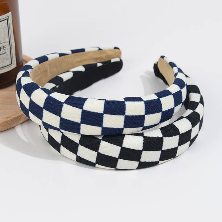 TheDivaSoap - Wholesale Fashion Headband - Women's - Checkerboard Plaid Headband6