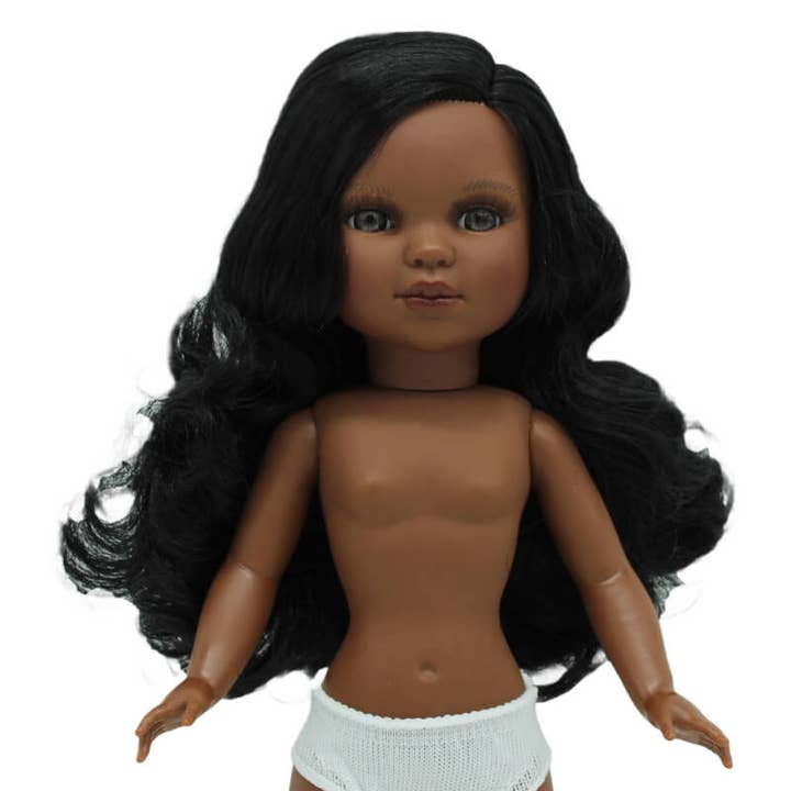 Folk Artesanía Muñecas - Vente Poupée – enfant - Poupée Simona 40 cm. Artisanat folklorique original mulâtre noir1