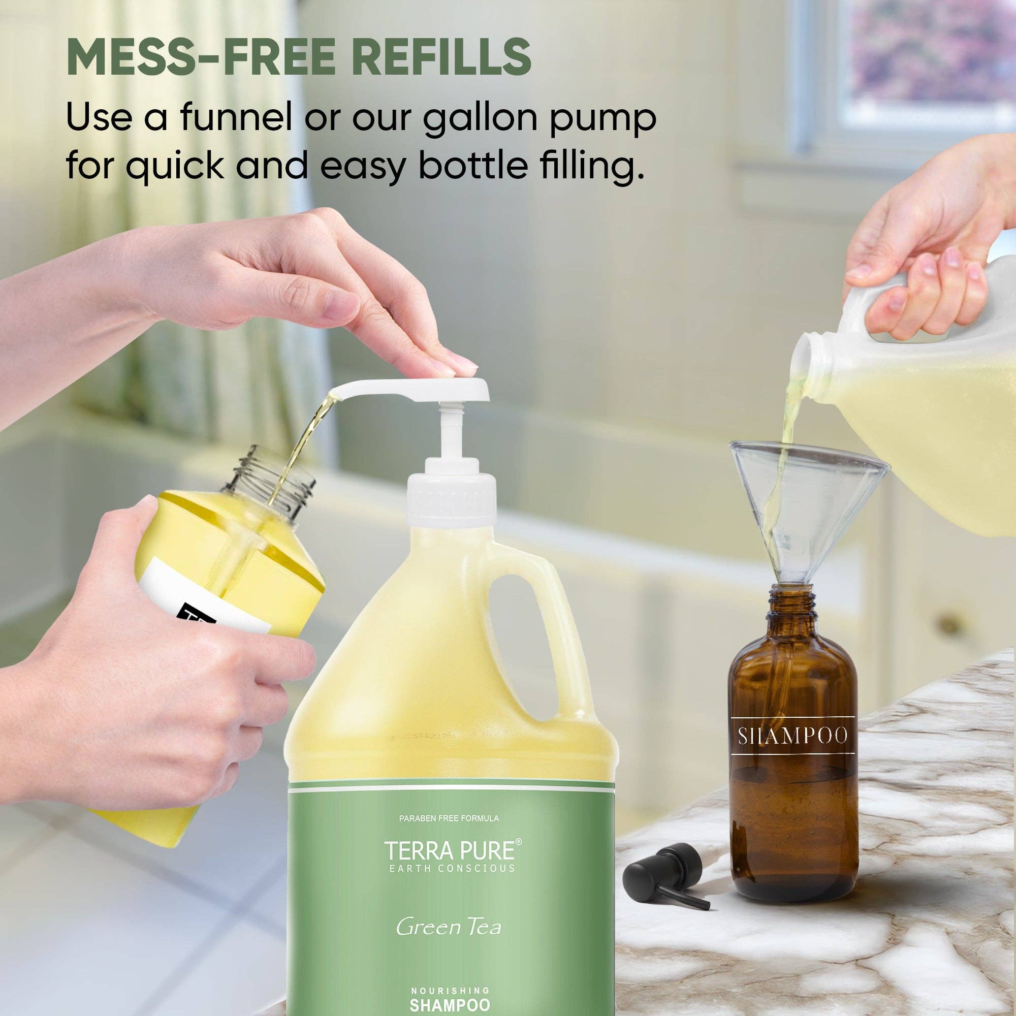 Diversified Hospitality Solutions - Wholesale Hair Conditioner - Terra Pure Hotel Conditioner | Four Gallons | Designed to Refill Soap Dispensers | by Terra Pure (Set of 4)6