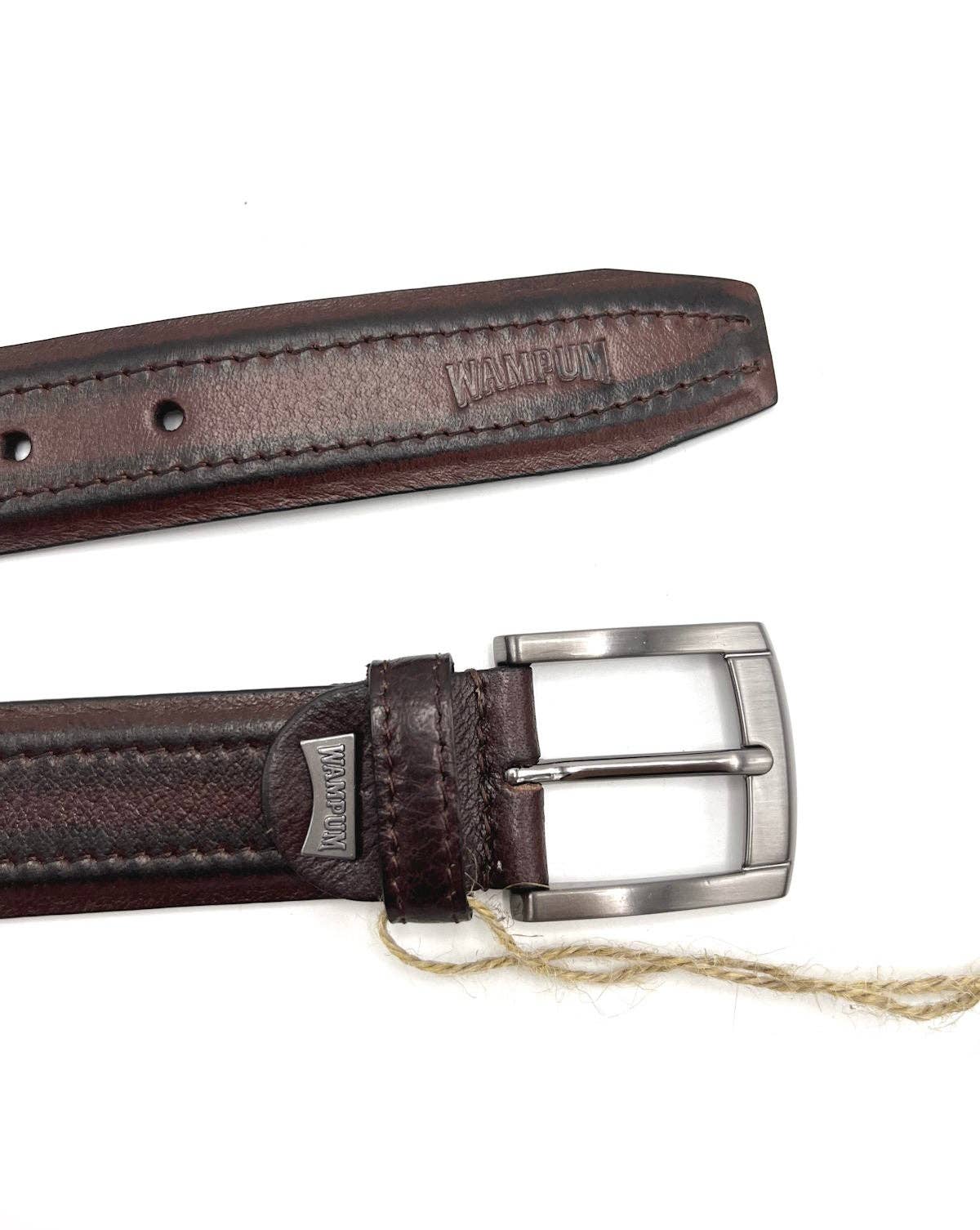 Suie Valentini srl - Wholesale Belt - Men's - Genuine leather belt, Brand Wampum, art. IDK504/355