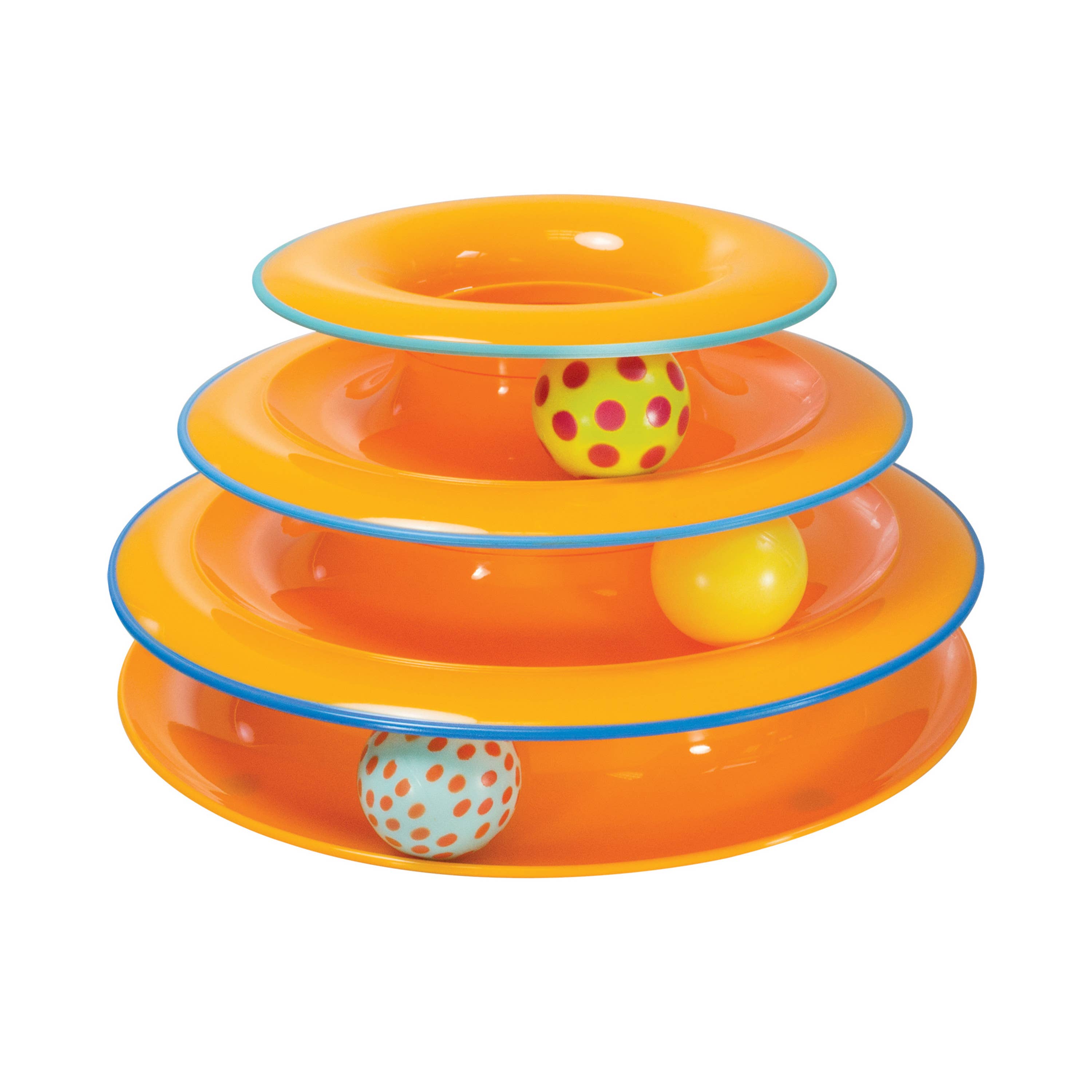 Pet Palette Distribution - Wholesale Pet Toy - Cat - Catstages Tower of Tracks Interactive Cat Toy 3-Tier1
