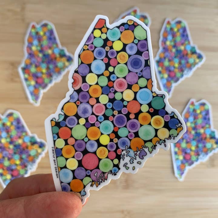 Firefly Sky Design - Wholesale Sticker - NEW! Maine Sweet Maine Die Cut Vinyl Sticker