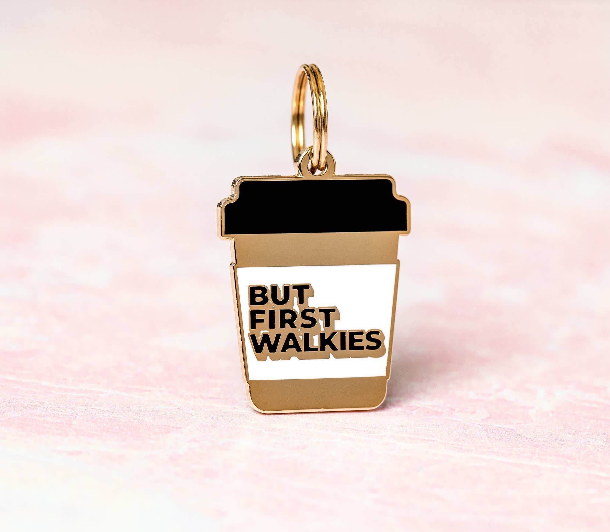 Two Tails Pet Company - Wholesale Pet Identification Tag - Dog - But First Walkies Pet ID Tag2