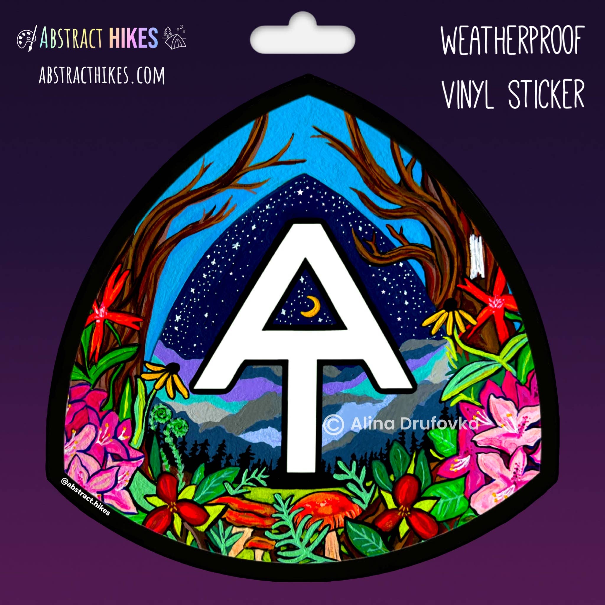 Abstract Hikes - Wholesale Sticker - Hiking Sticker: "Appalachian Trail Logo Reimagined"1