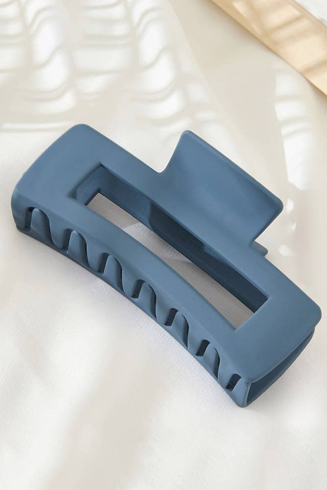 Hana - Wholesale Hair Clip - Women's - Solid Color Rectangle Shaped Hair Claw2