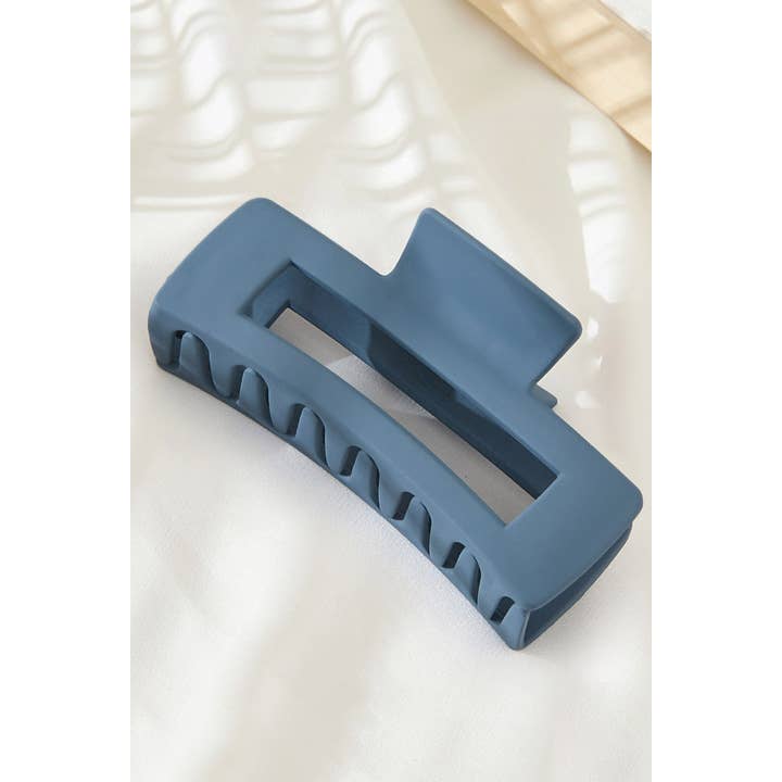 Hana - Wholesale Hair Clip - Women's - Solid Color Rectangle Shaped Hair Claw2