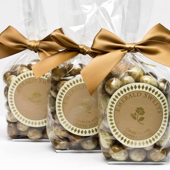 Chocolate Marbled Coffee Beans (6oz) for wholesale by Katie's Candies, Inc.