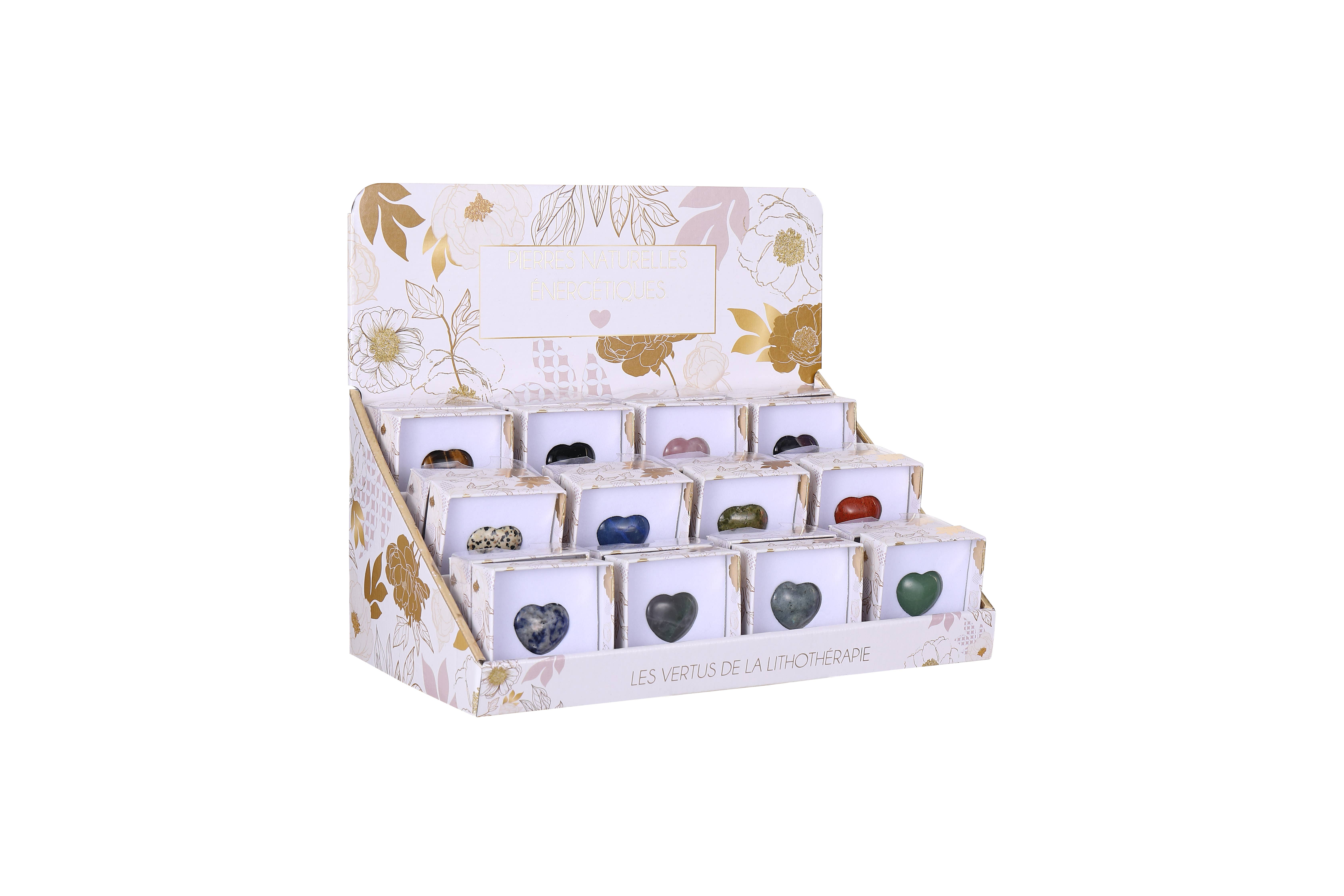 STELLA GREEN - Wholesale Spiritual stone/crystal - Heart-shaped natural stones1