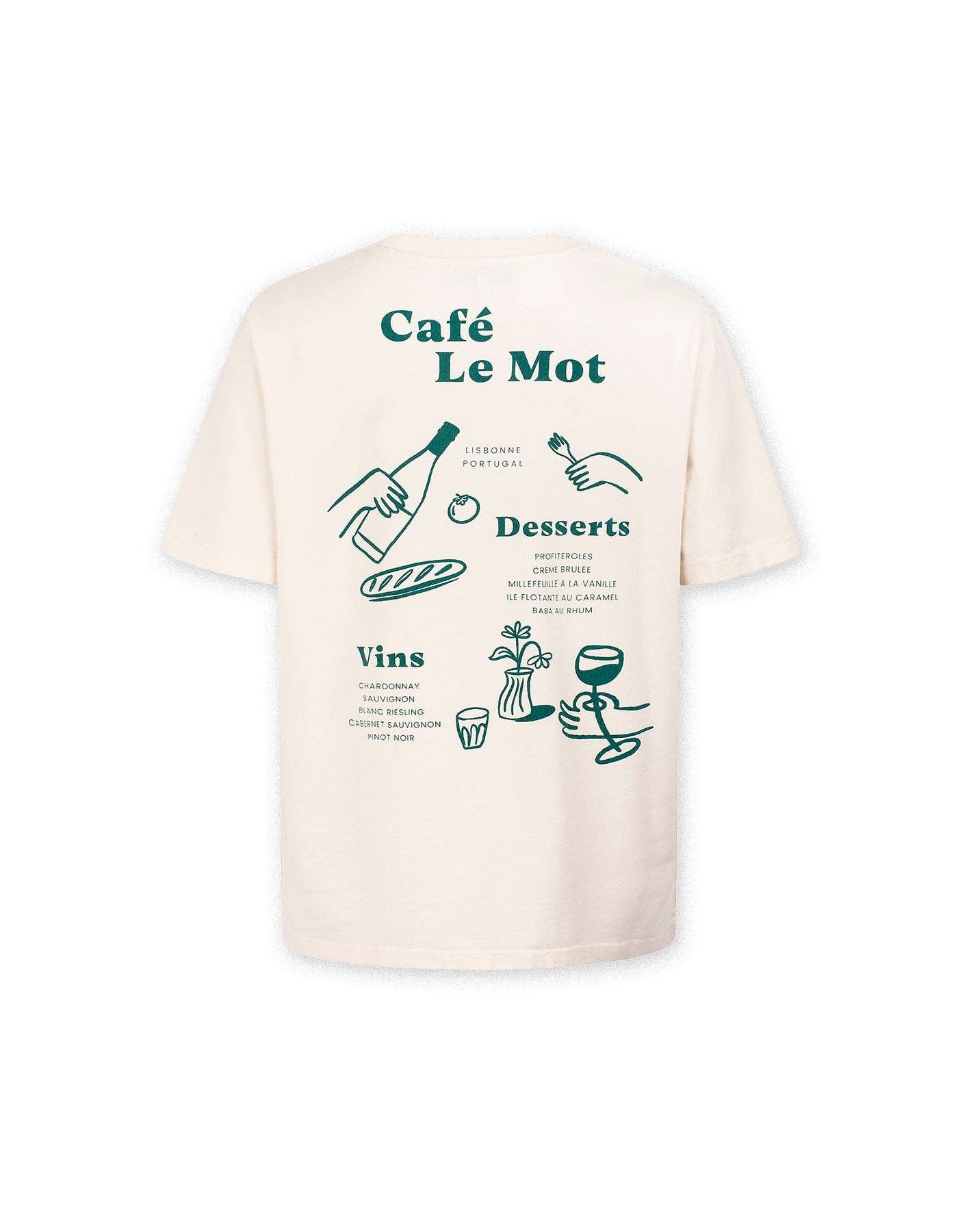 Le Mot - Wholesale Screen Printed T-Shirt - Women's - Café Le Mot T-shirt1
