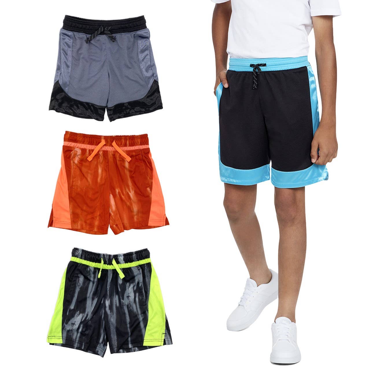 I-Wear Brands - Wholesale Athletic Shorts - Kids - Boy's Basketball Shorts With Pockets12