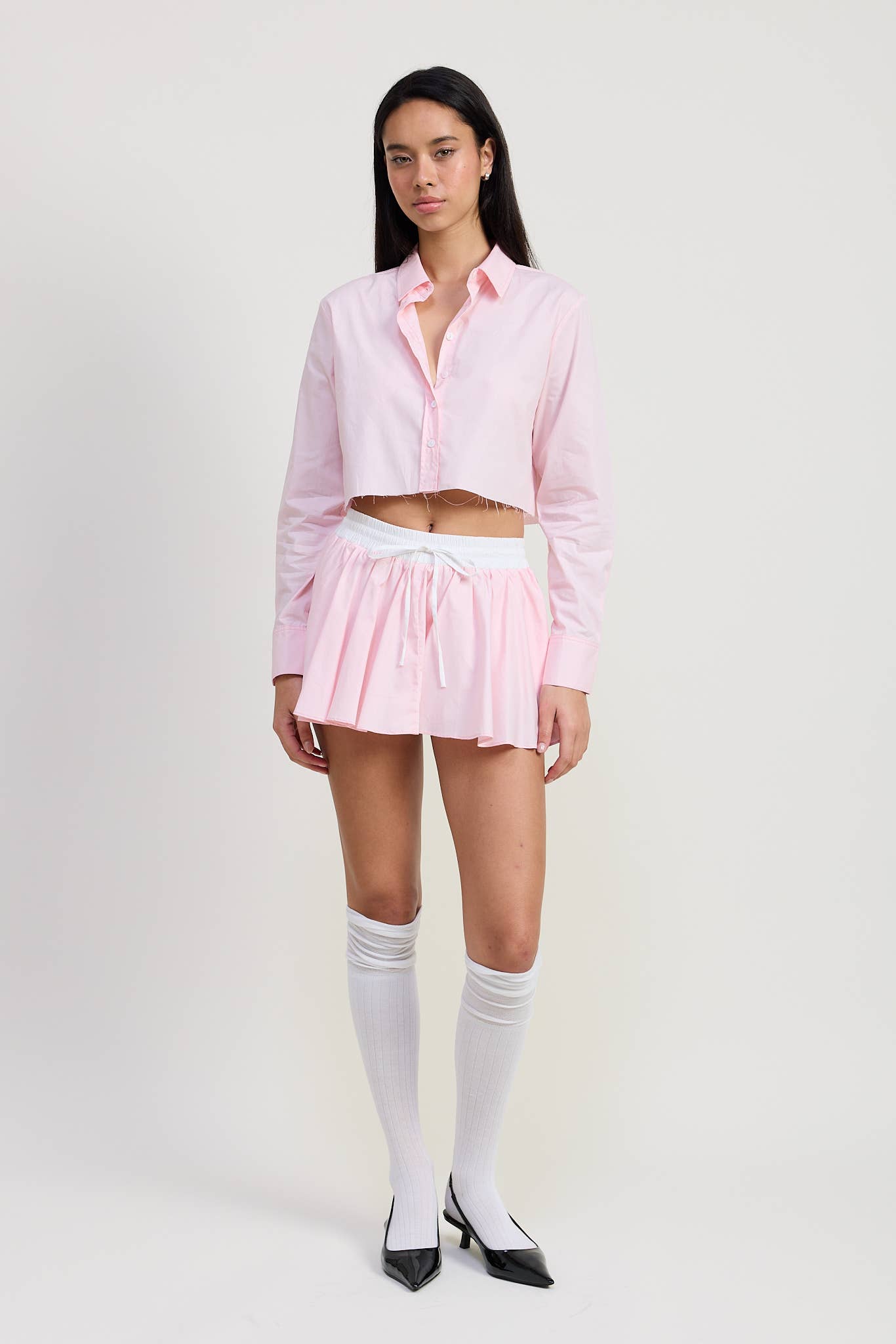 Emory Park - Wholesale Skirt - Women's - MINI CONTRAST WAISTBAND SKIRT9