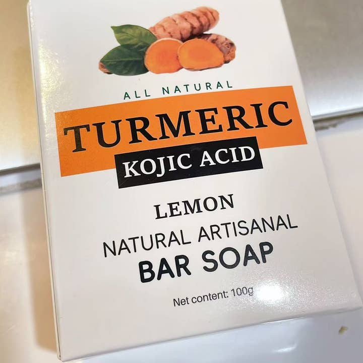 Azurenailshop - Wholesale Bar Soap - Turmeric Soap Lemon Bar Soap0