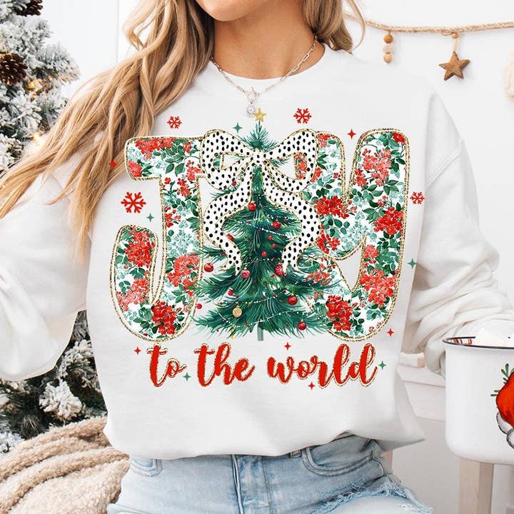 T-shirt Joie pour le Monde, Sweat-shirt de Noël Coquette Dalmatien pour la vente par NVC Ecommerce LLC