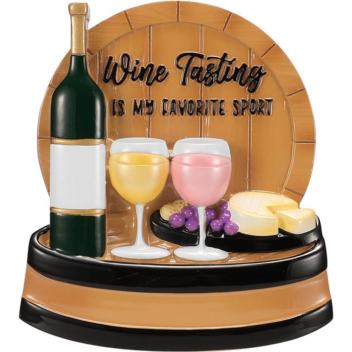 Wine Tasting is My Favorite Sport Personalized Ornament for wholesale by PolarX Ornaments